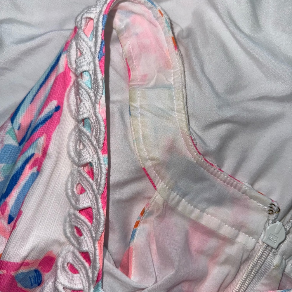 Lilly Pulitzer Multicolor Sailboat Patterned Shift Dress Size 4 - Picture 7 of 8